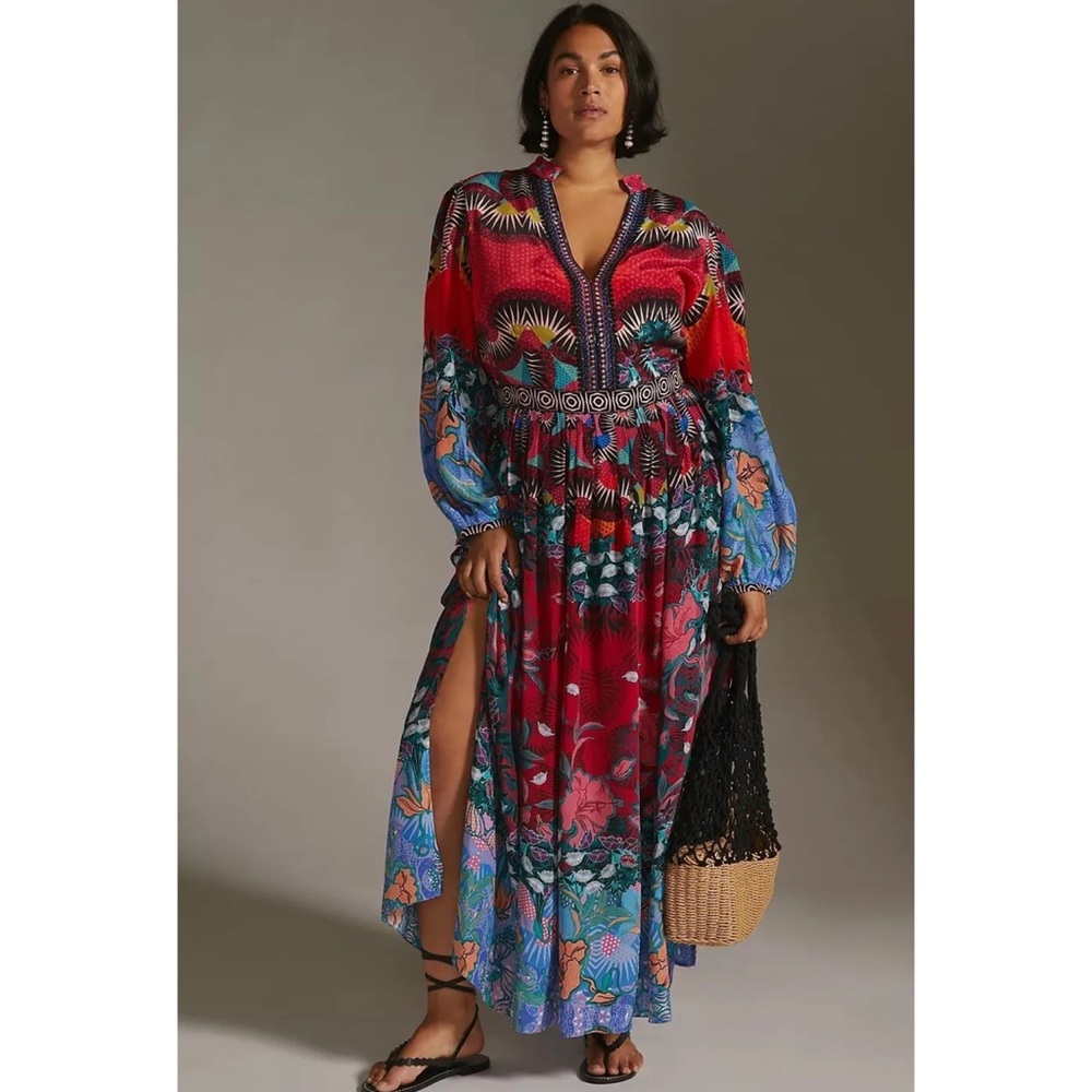 ‼️NOT FOR SALE‼️Anthropologie Bhanuni by Jyoti Patterned Maxi Dress - Picture 5 of 10